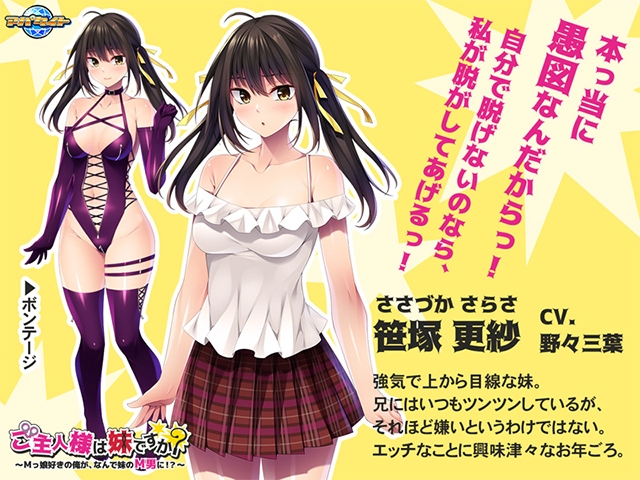 ご主人様は妹ですか？～Mっ娘好きの俺が、なんで妹のM男に！？～ [アパタイト]